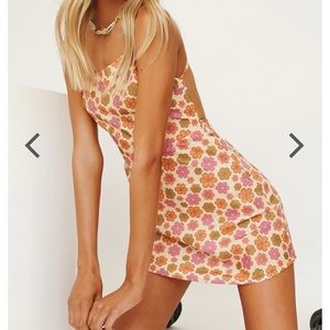 VRG girl her magic tie back mini dress